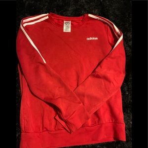 addidas red sweatshirt